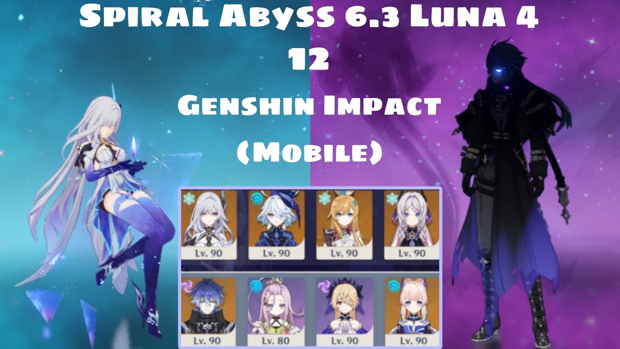 Spiral abyss 6.3 LUNA 4 Skirk C0 Freeze & Flins C0 Lunar Charge | Genshin Impact