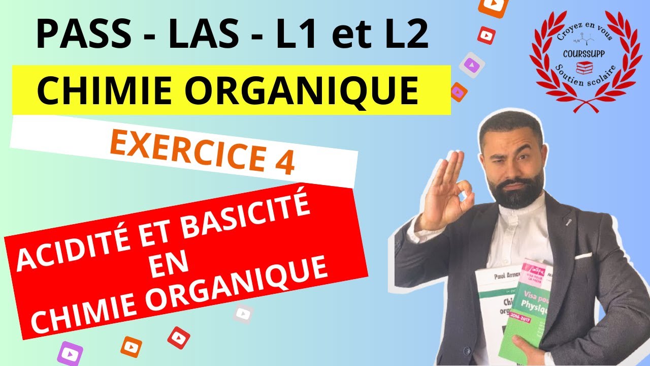 EXERCICES | ÉFFETS ÉLECTRONIQUES : ACIDITÉ ET BASICITÉ EN CHIMIE ORGANIQUE