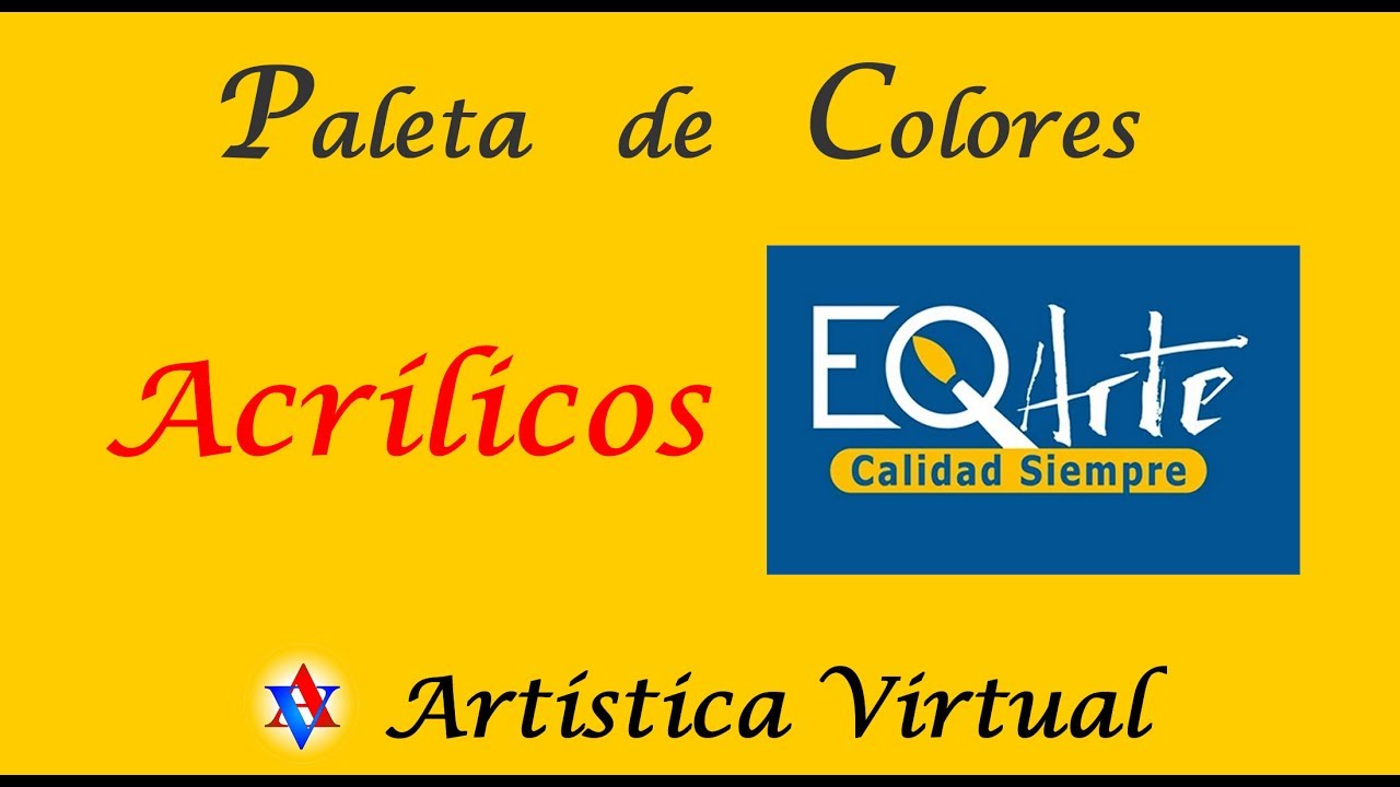 Paleta de colores Acrilicos EQarte