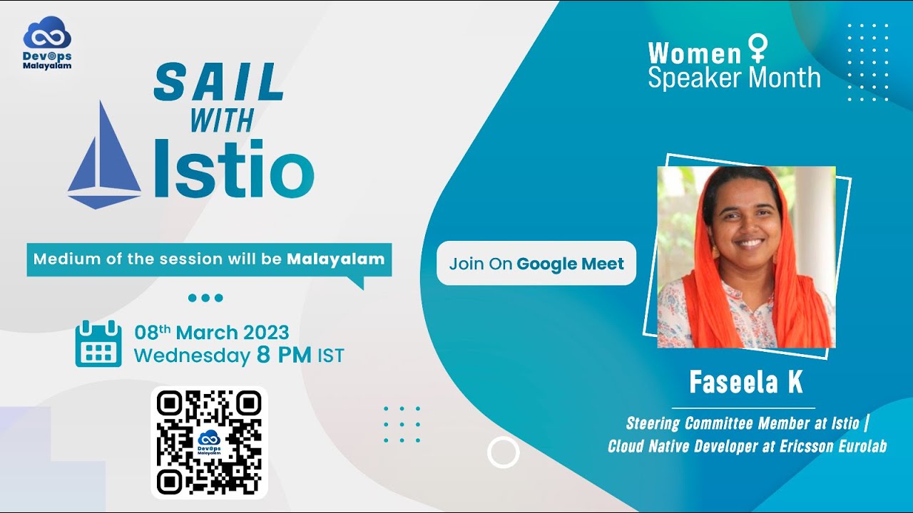 SAIL WITH ISTIO - മലയാളത്തിൽ |DevOps Malayalam Women Speaker Month | Faseela K