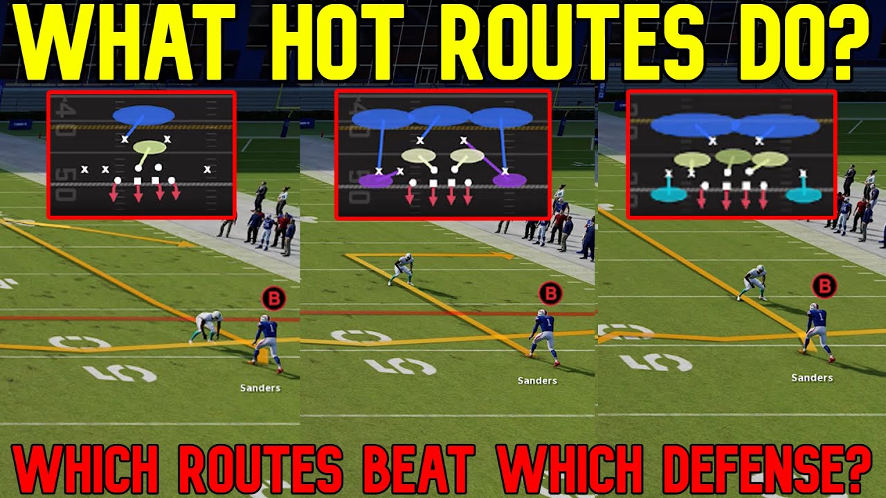📚UNDERSTANDING HOT ROUTES!📚 What Routes Beat What Defenses in Madden NFL 22! Offense Tips and Tricks