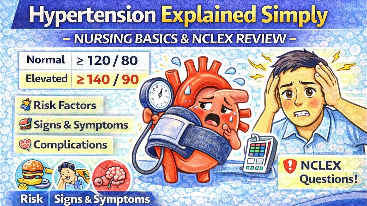Hypertension Explained Simply | Nursing Basics & NCLEX Review