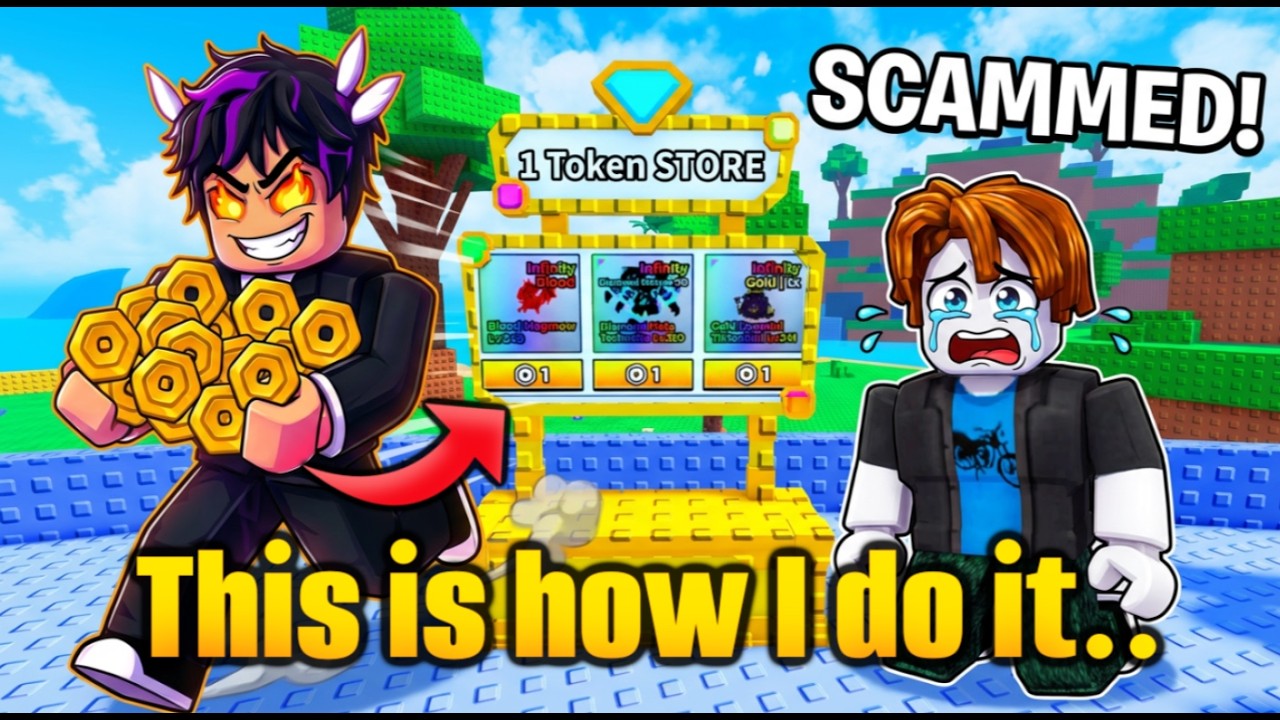 I SCAMMED This kid 100,000 TOKENS! in Escape Tsunami for Brainrots Roblox