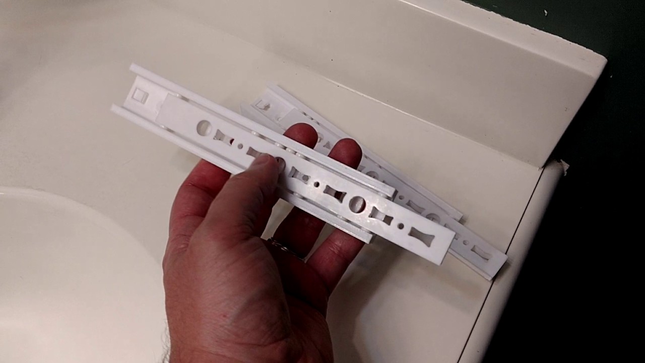 Completely waterproof 3D-printed drawer slides/linear rails