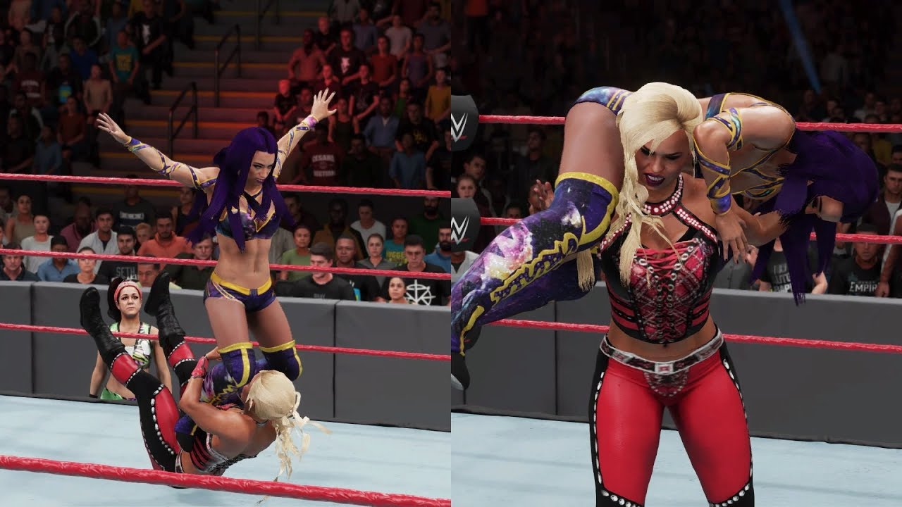 WWE 2K18 - Sasha Banks (with Bayley) vs Dana Brooke | RAW