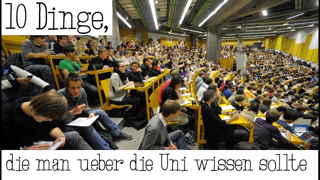 10 Dinge, die man über die Uni wissen sollte