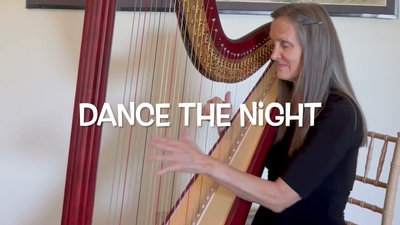 Dance The Night by Dua Lipa / from Barbie / Harp Cover / Orlando harp player