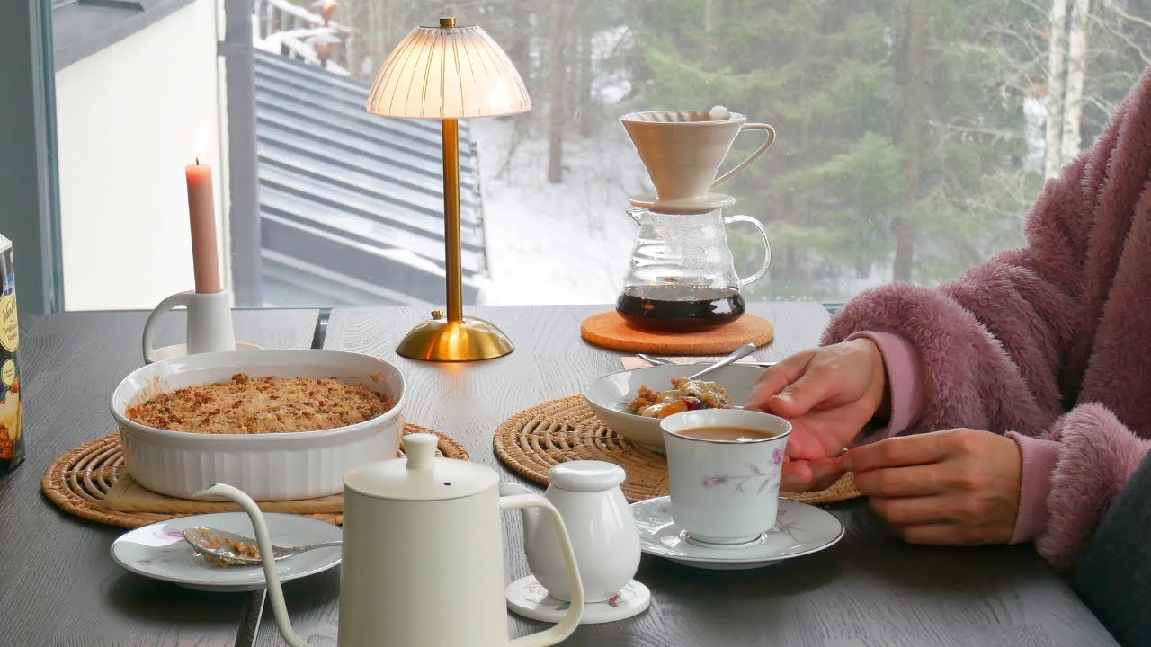 Living in Finland | Home Cafe Baking | Home - Cooked Meals | Cozy Days of Winter | VLOG ❄💕