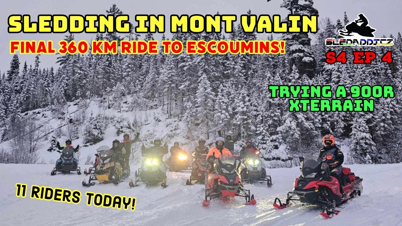Big Crew Ride! | Last Day Snowmobiling in Mont Valin | Lynx XTerrain 900 TurboR