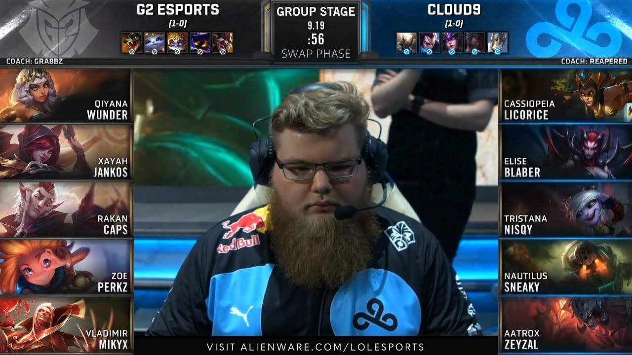 G2 (Caps Zoe) VS C9 (Licorice Aatrox) Highlights - 2019 Worlds Group Stage D3