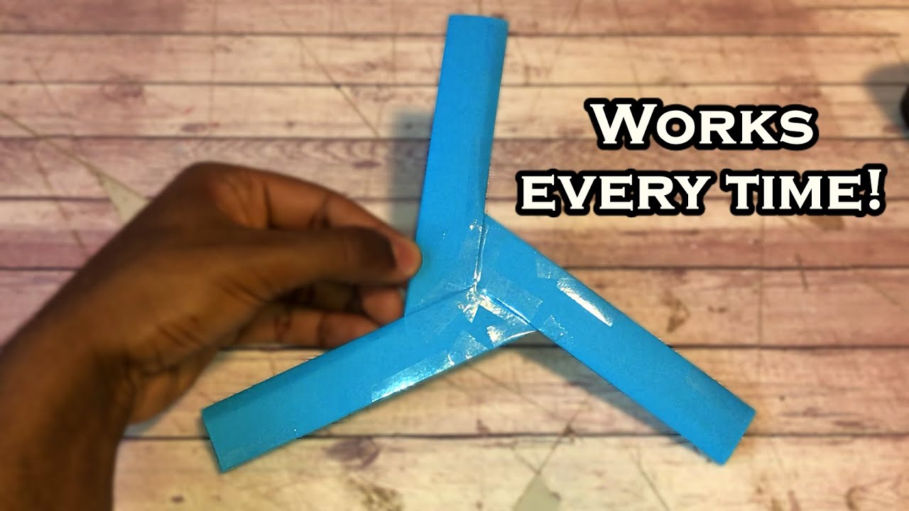 How to Make a Paper Boomerang - Works Every Time!