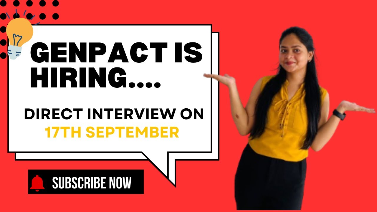 WALK-IN DRIVE AT GENPACT - SEP 2024