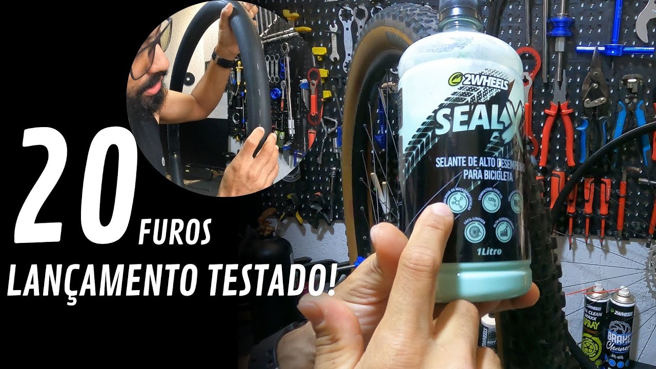 SELANTE DE ALTO DESEMPENHO SEALX 2WHEELS COM MICRO E NANO PARTÍCULAS - TUBELESS E CÂMARA DE AR