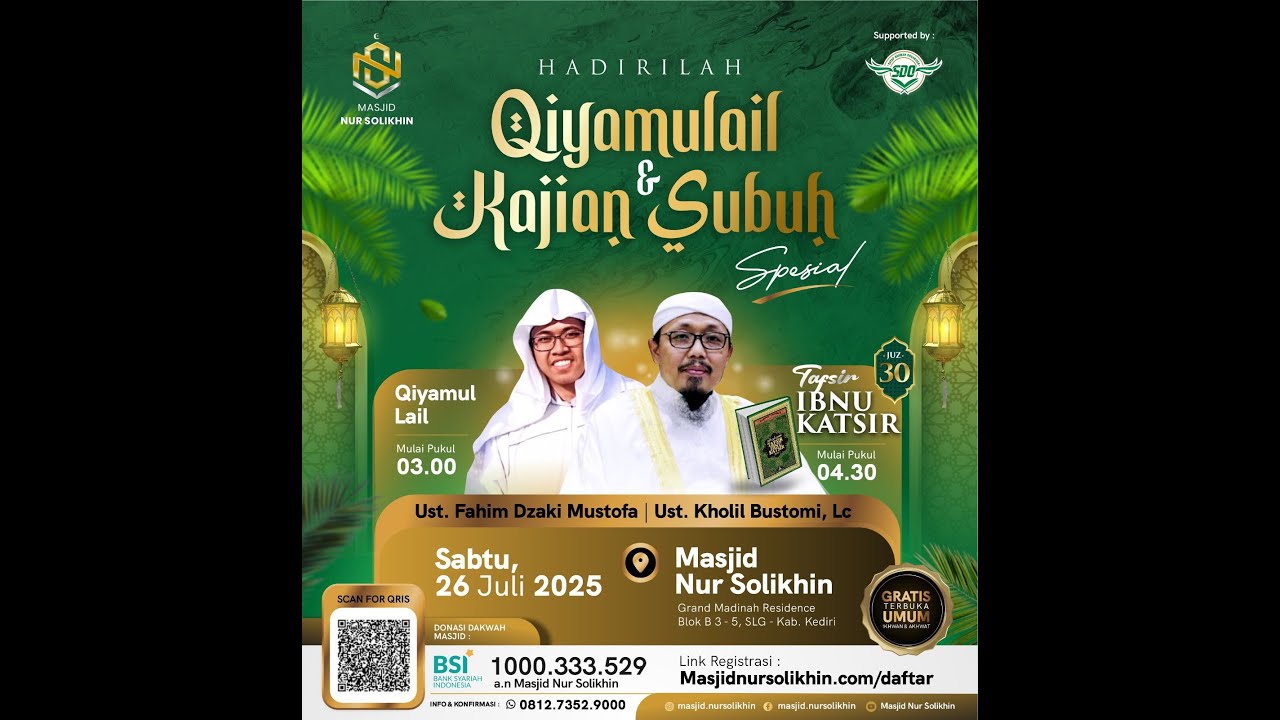 🔴 TAFSIR IBNU KATSIR - Ustadz. KHOLIL BUSTOMI - Episode 22 Nopember 2025