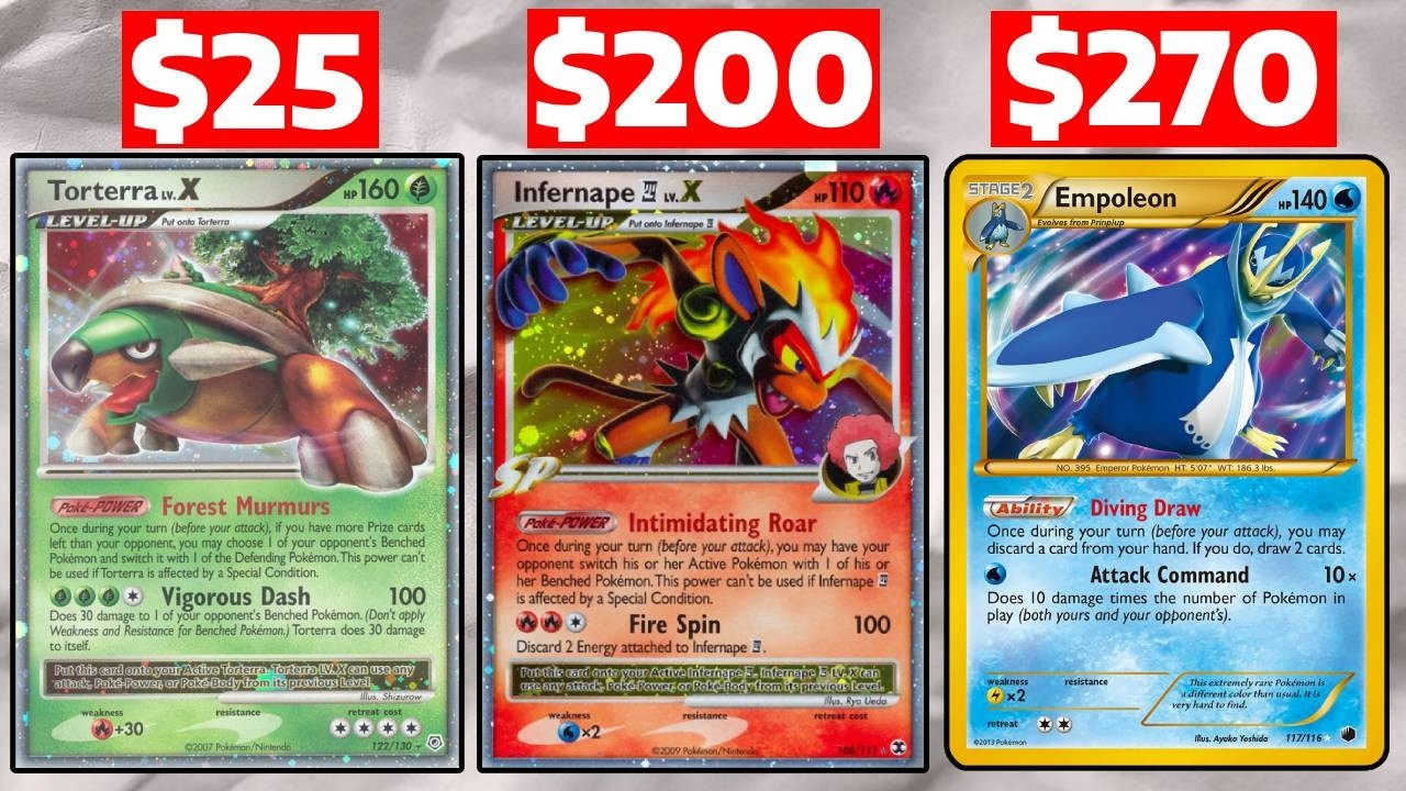 MOST EXPENSIVE Card for EVERY Sinnoh Pokemon