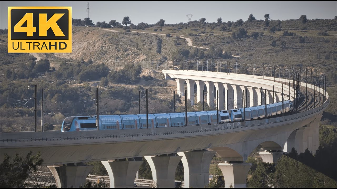 4K | High Speed Trains of France | 320 km/h TGV