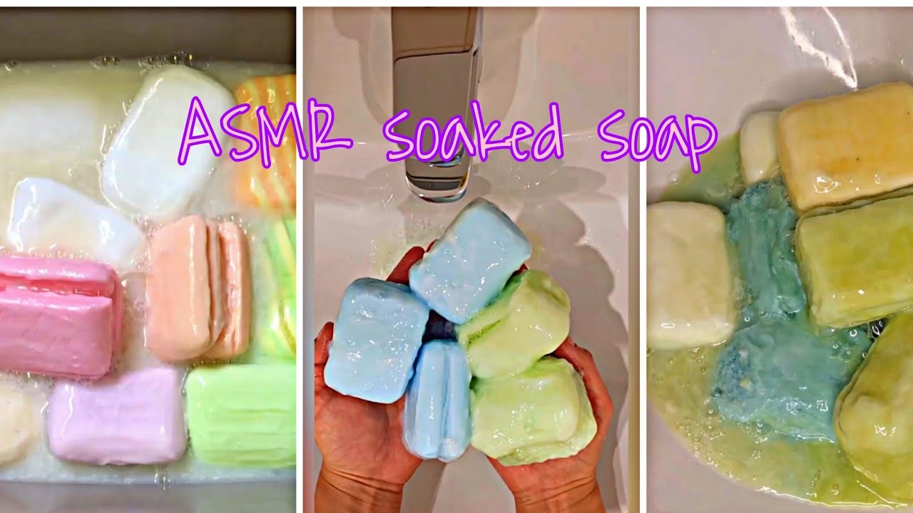 Soaked soap compilation 🌼🌼