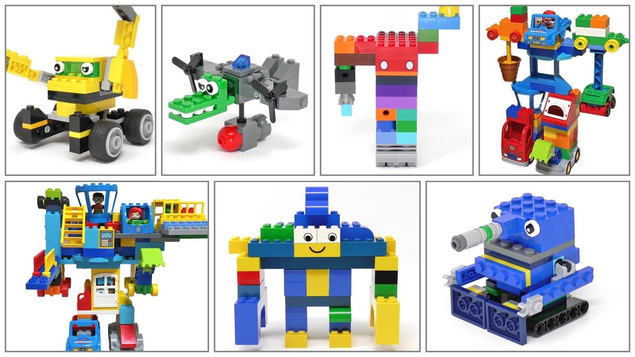 Я модернизировал 10 роботов LEGO, которые построили мой сын и племянник