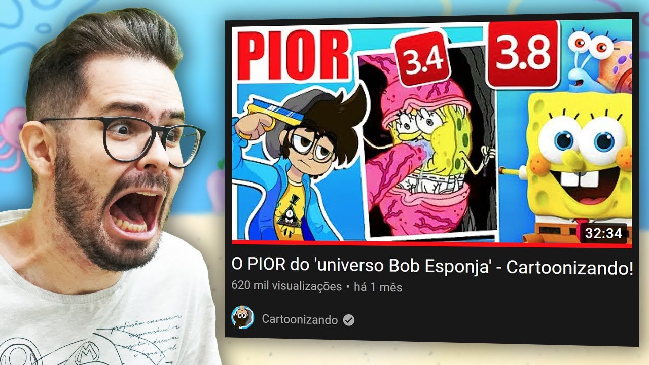 Pai Troll reagindo ao PIOR DO UNIVERSO BOB ESPONJA