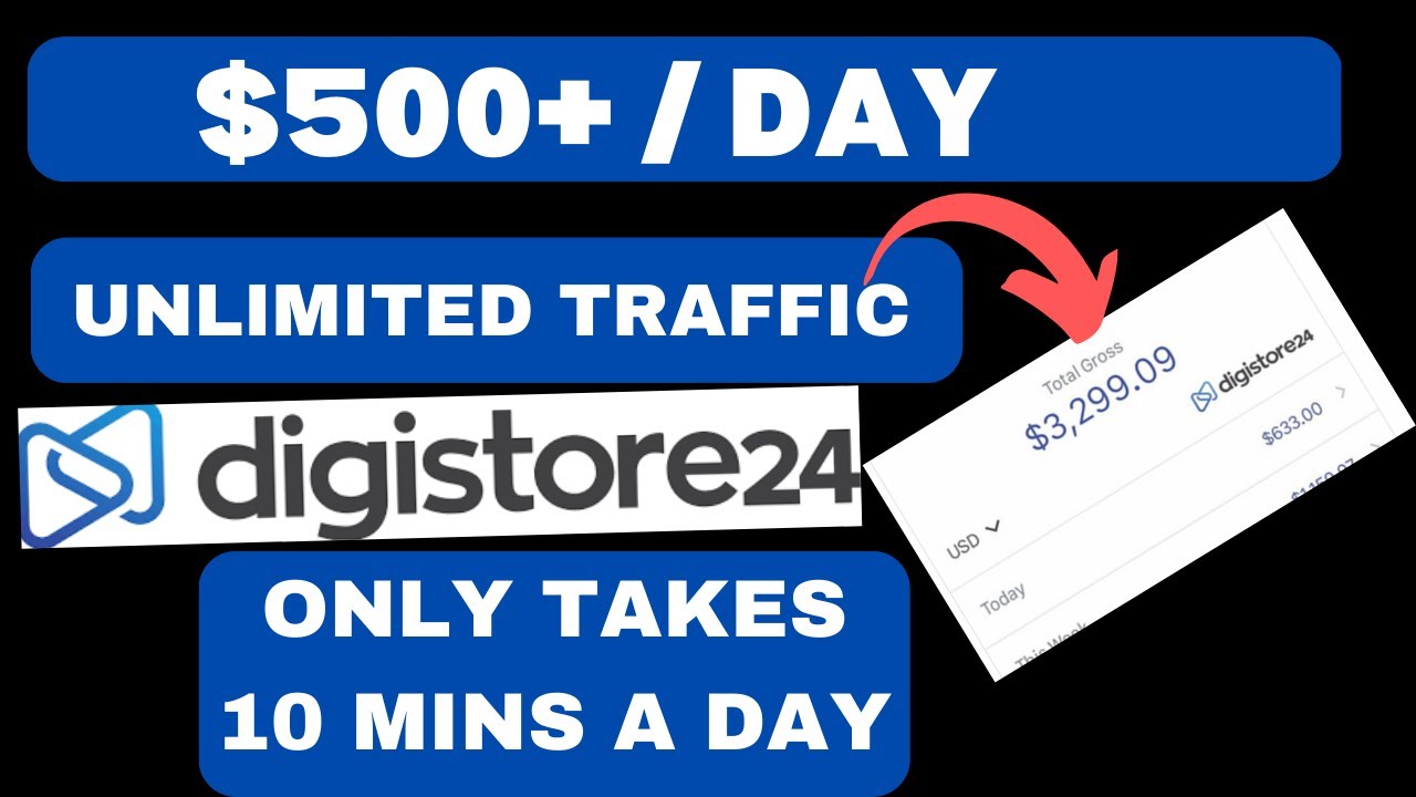 Unlimited Traffic To Make Money With Digistore24 Affiliate Marketing | $500 A Day