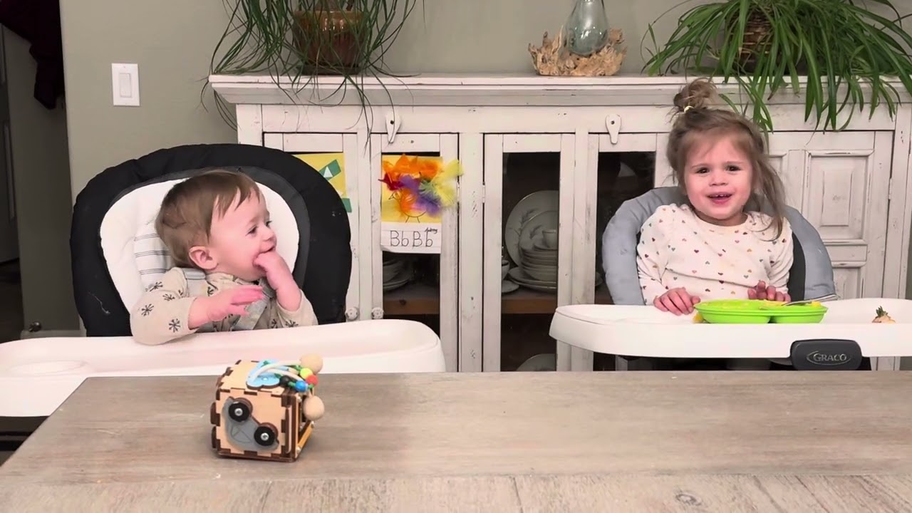 Taylor cracking up over peanut