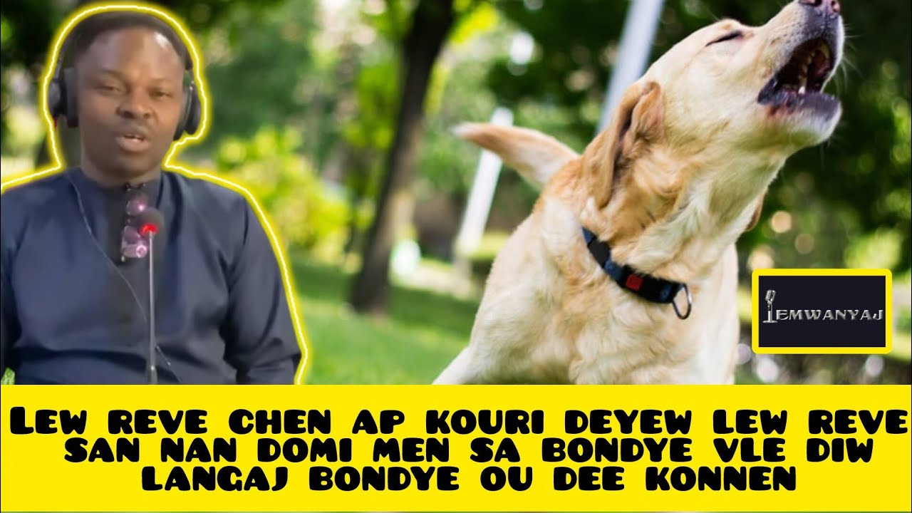 Lew reve chen ap kouri deyew lew reve san nan domi men sa bondye vle diw langaj bondye ou dee konnen