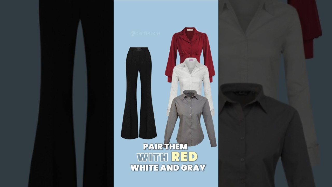 How to Match Pants with Different Shirts? #stylingtips #colorcombinations #fashiontips  #styling