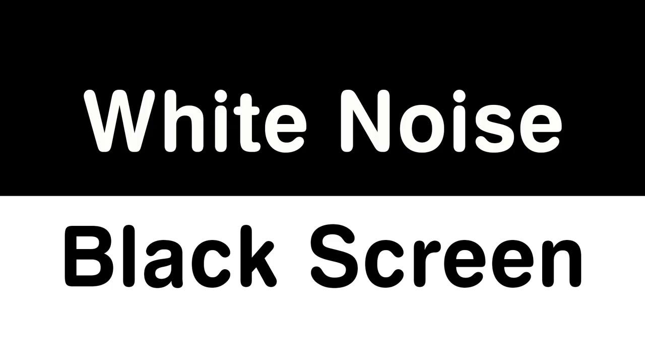 8 Hours White Noise Black Screen - Deep Sleep All Night + Focus Better