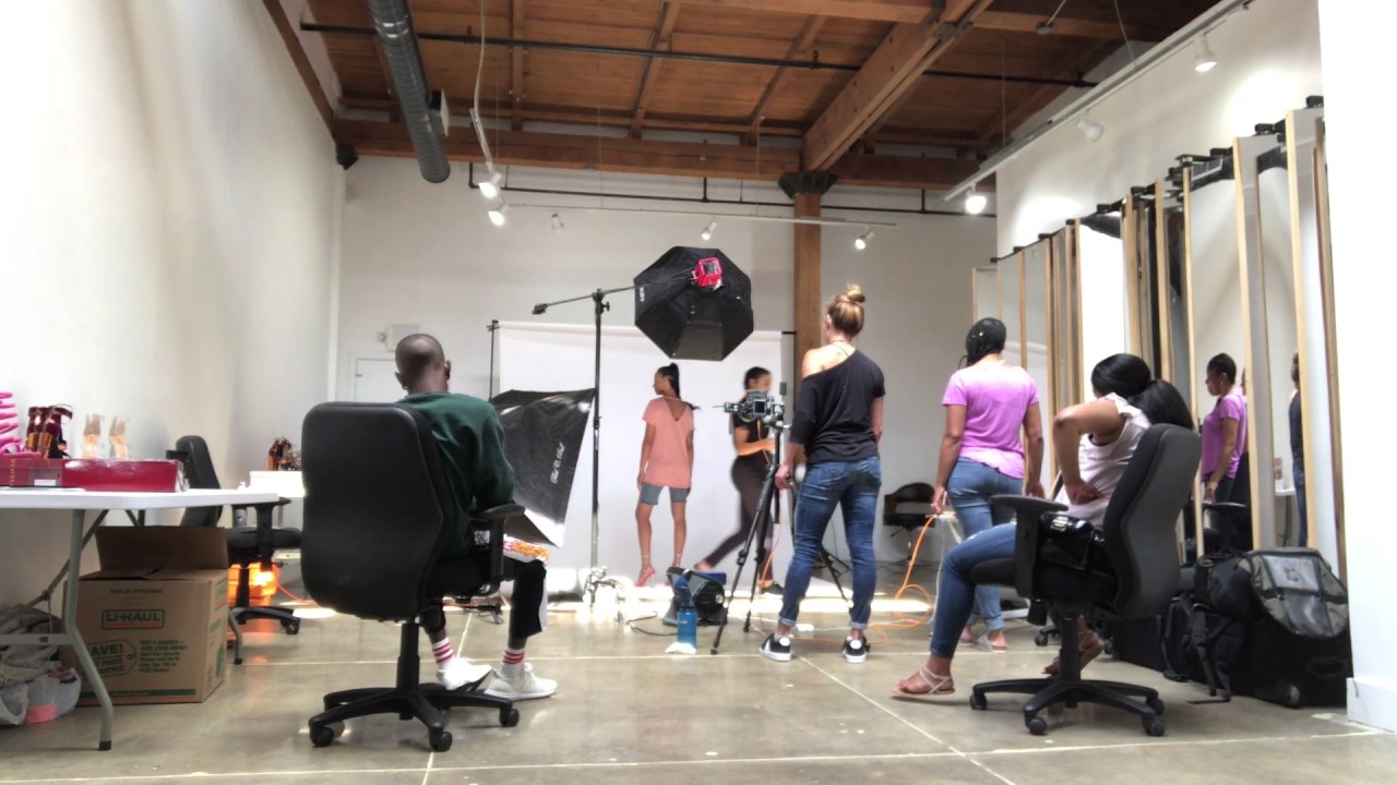 On Set of an E-Comm Photoshoot