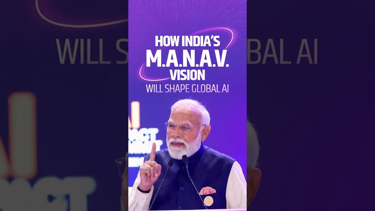 India&rsquo;s vision for AI is encapsulated in the word MANAV, which means human: PM Modi