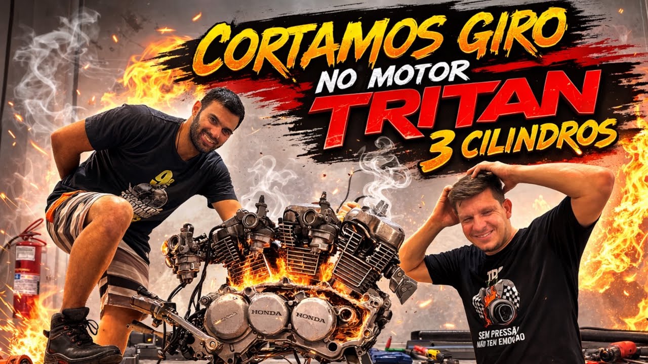 Cortamos o GIRO 🔥😱 no MOTOR TRItan 510cc😱3 cilindros😱 🔥Ep-19🔥