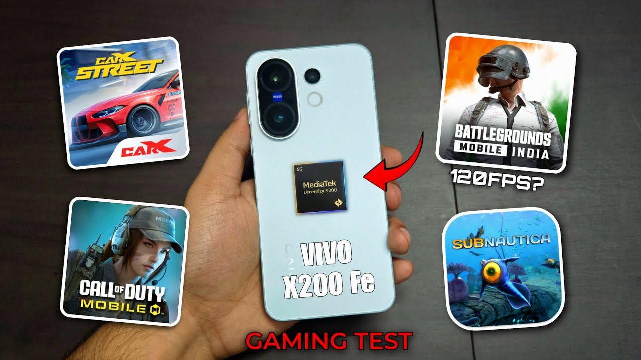 Vivo X200 fe Gaming Test!🔥 Dimensity 9300+ any Good?