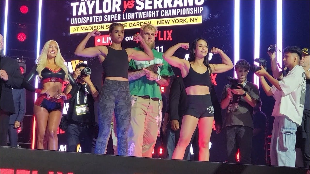 Ramla Ali vs. Lila Furtado Ceremonial Weigh-In Ahead Of Super Bantamweight Bout At MSG