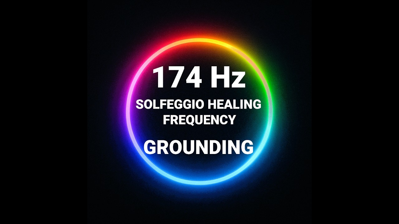 174 Hz Solfeggio Tone — Stress & Tension Release, Energetic Clearing (Black Screen)