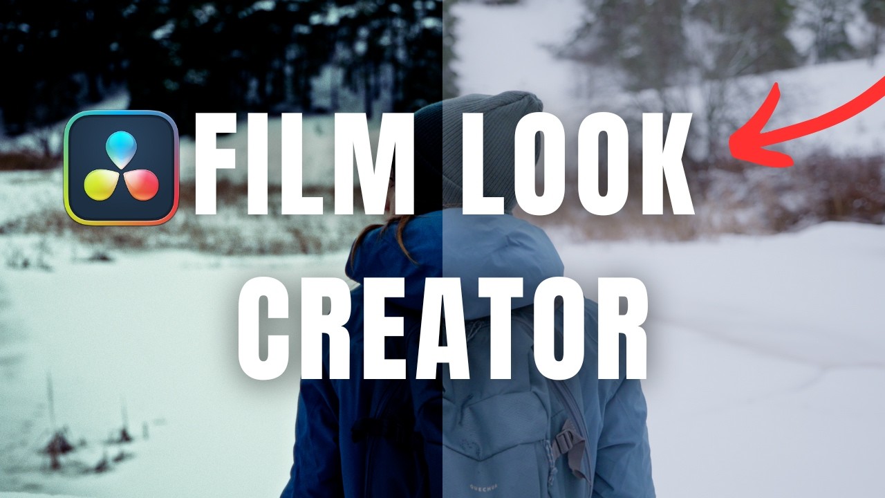 Un look CINÉMA en deux clics : FILM LOOK CREATOR Davinci Resolve 19