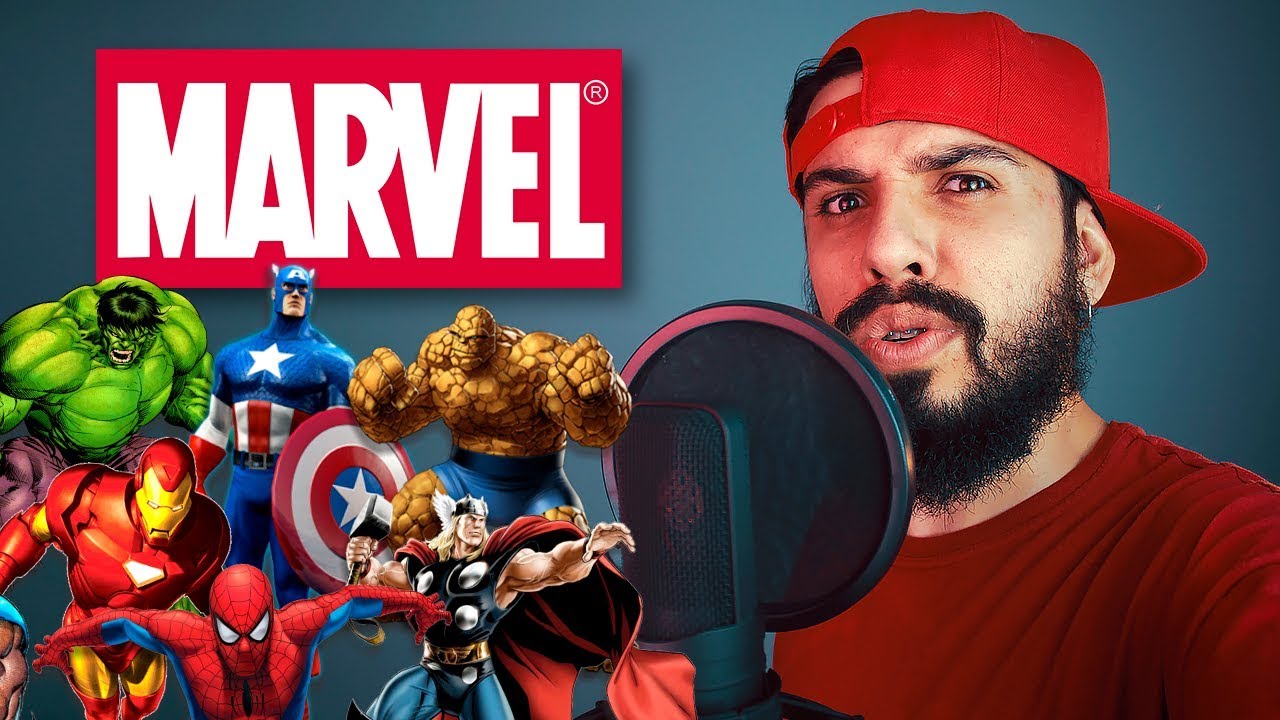 RAP COM 30 PERSONAGENS DA MARVEL ♫