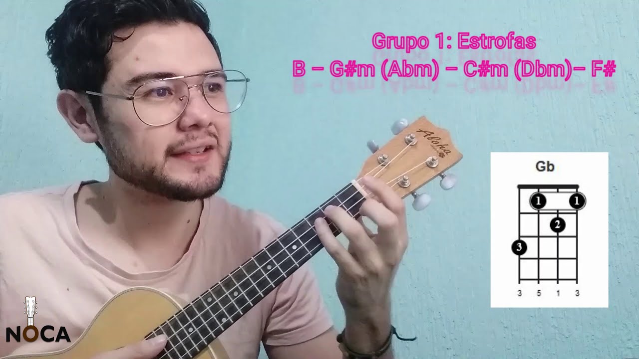 Poco - Reik, Nodal Tutorial Ukulele F&aacute;cil (Para principiantes, paso a paso)