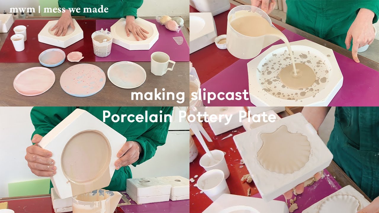 [mwm ceramic] 액체흙을 부어서 마블링 그릇을 만들어보자! (aka.슬립캐스팅기법)