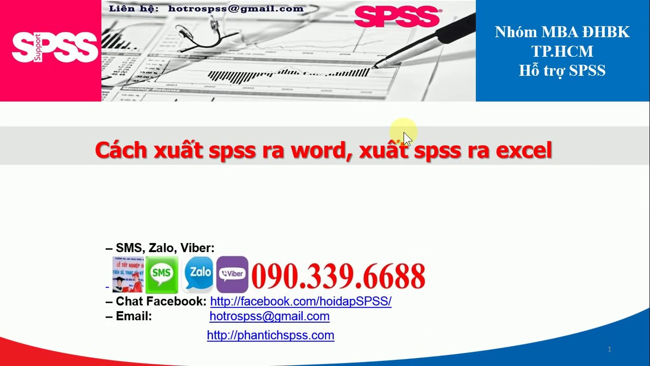 Cách xuất spss ra word, xuất spss ra excel
