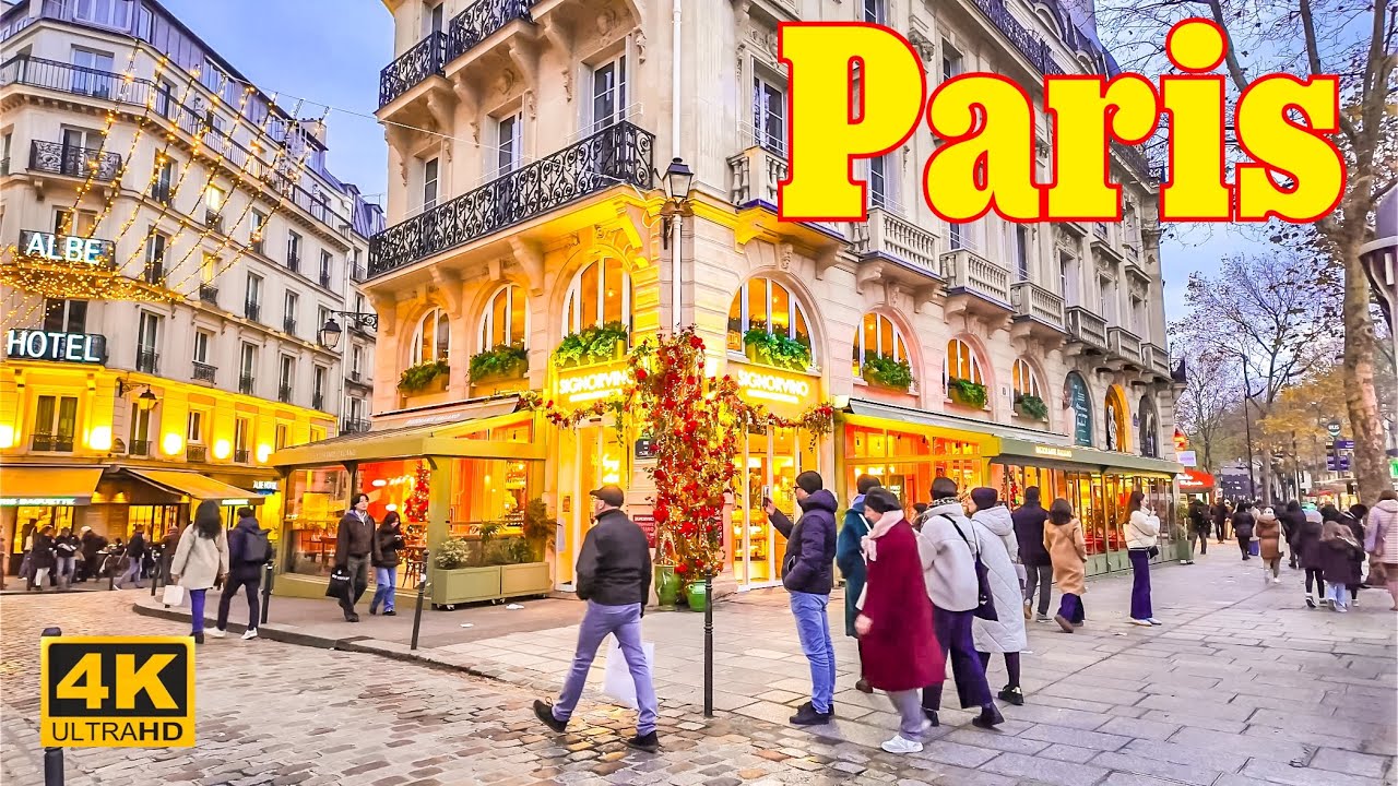 Paris, France🇫🇷 - 4K HDR Walking Tour - December 2024 | Paris 4K | A Walk In Paris