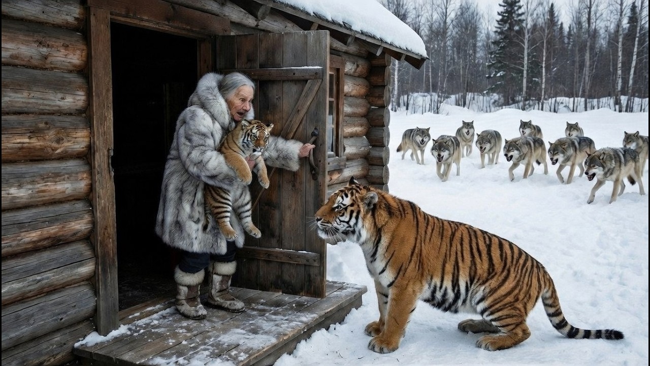 In the brutal -71&deg;C cold of Siberia, she rescued a mother tiger and cub from wolves&hellip; The ending?