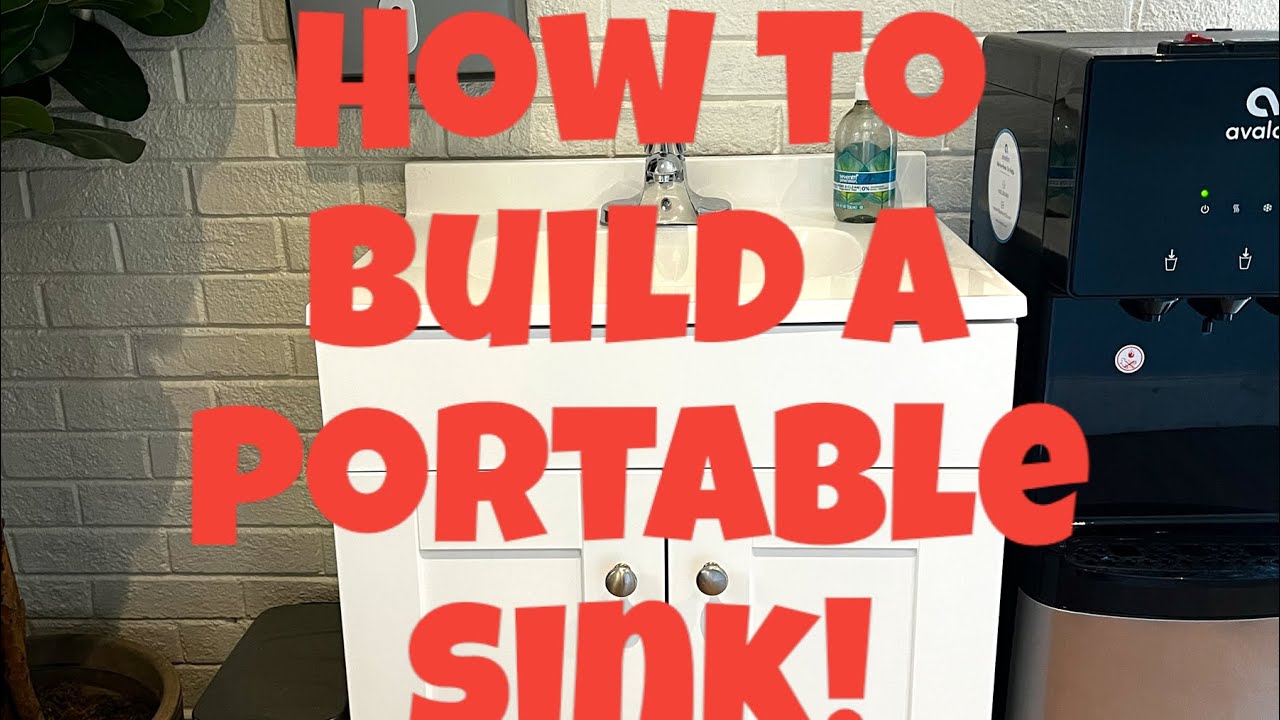 How to build a portable sink! #diyprojects