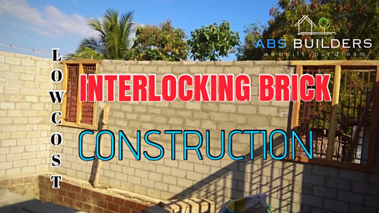 Interlocking brick construction methodology