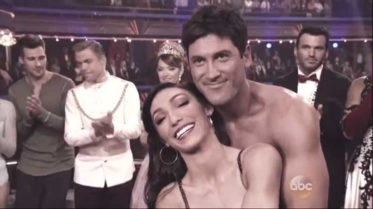 Maksim Chmerkovskiy & Meryl Davis rehersal for Week 6 of DWTS 4 21 14