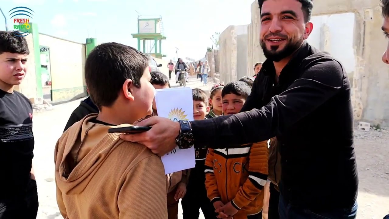 دردشة على الماشي || فرحة الأطفال بعيد الفطر السعيد في مخيمات الشمال السوري || راديو فرش