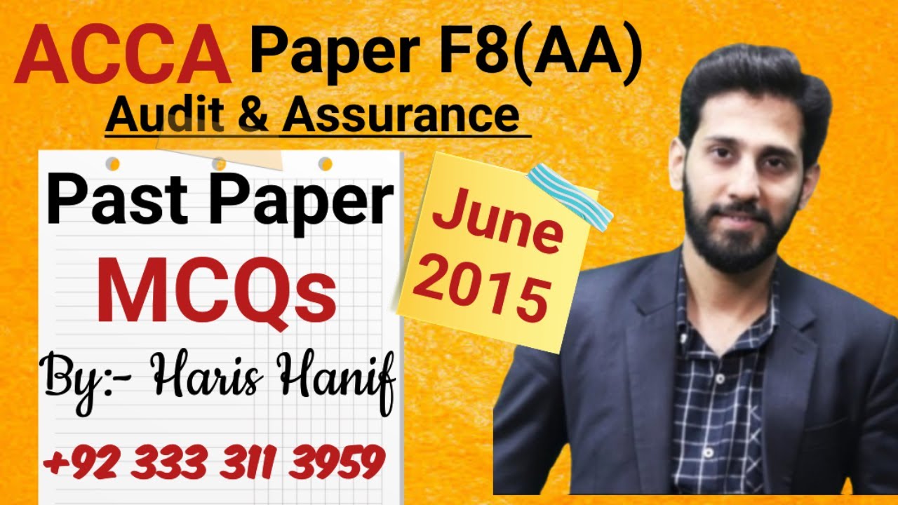 AA(F8) - MCQs | Past Paper | ACCA | Haris Hanif Official