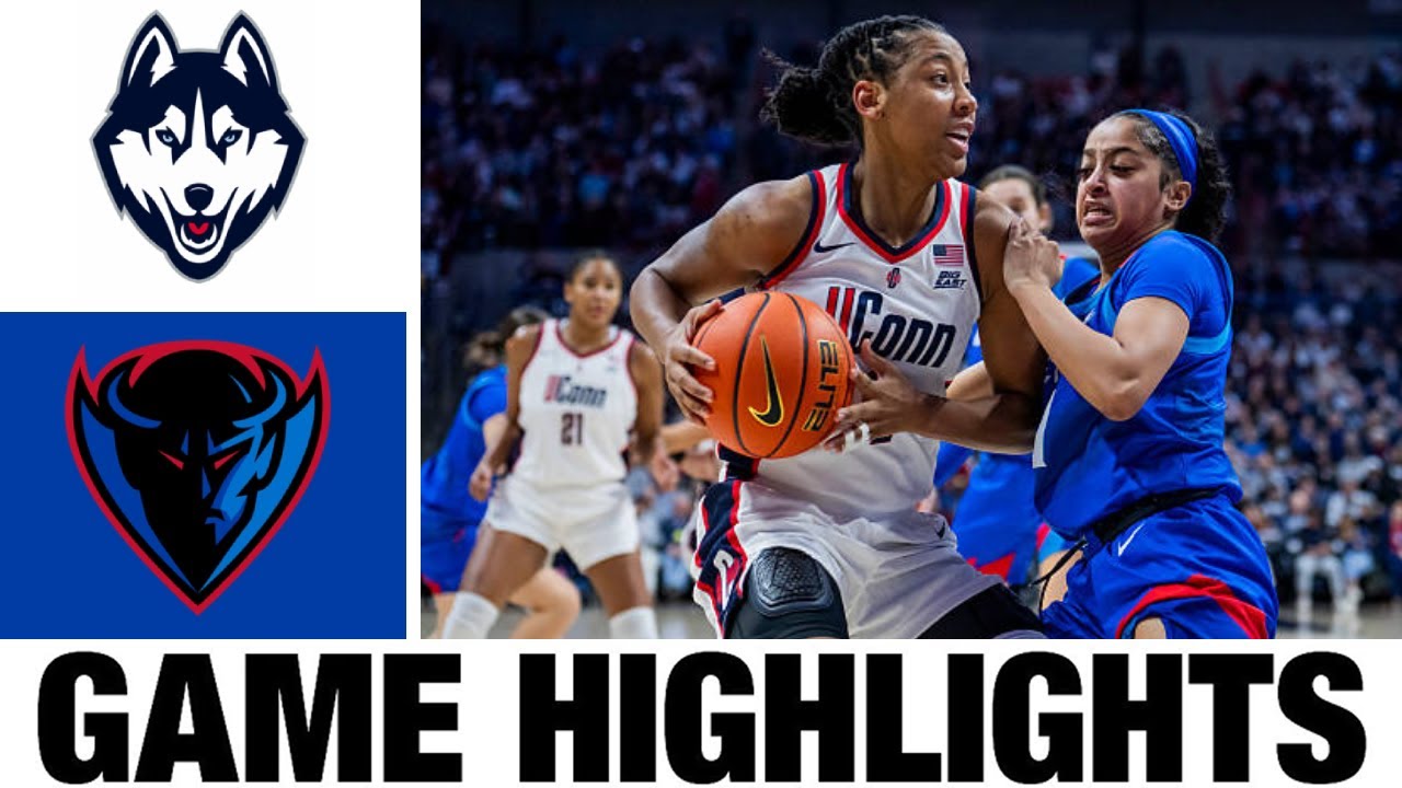 #1 UConn vs DePaul Highlights | Women's Basketball | College Basketball 2025