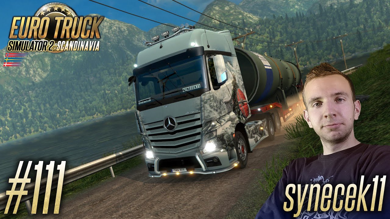 [60FPS] Euro Truck Simulator 2 ► Let's Play Česky ► #111 ► Bergen → Aalborg (1/2) ► synecek11