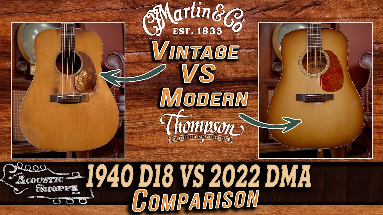 Какая гитара победит в битве веков? Довоенная Martin D-18 против Thompson D-MA 2022 года