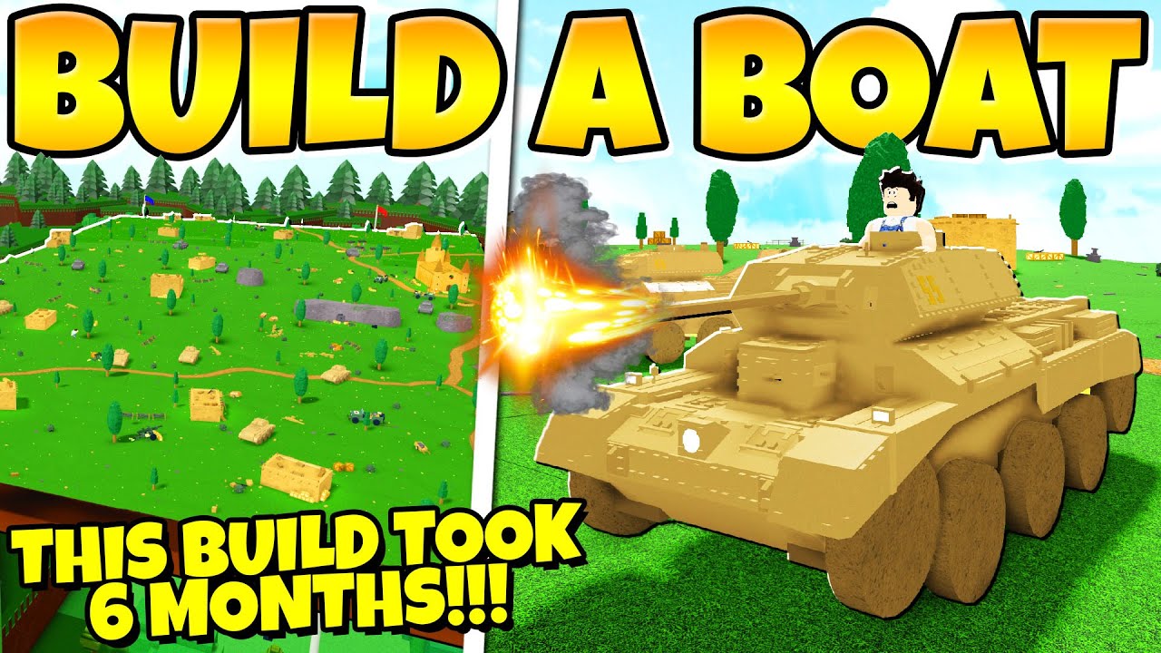 THIS TANK WAR BUILD TOOK 6 MONTHS TO BUILD!!! Build a Boat